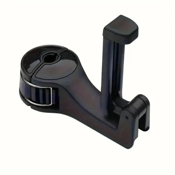 2 In 1 Car Headrest Hidden Hook Phone Holder Mount Back Seat Bag Hanger Clip New - Picture 3 of 5